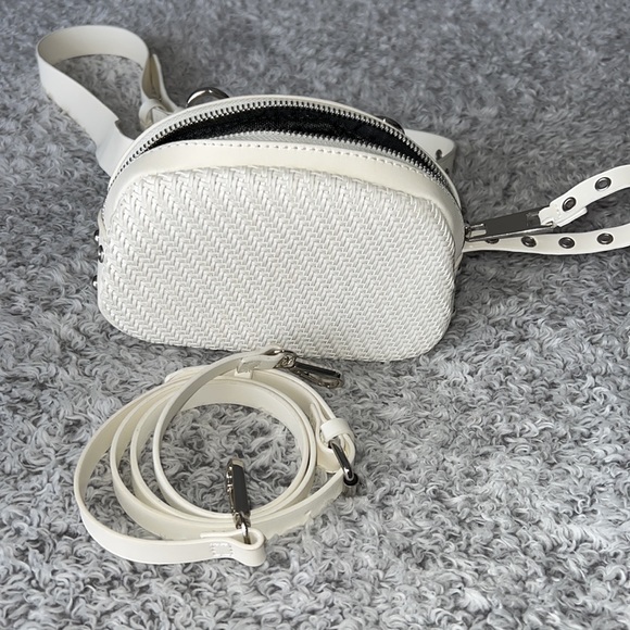 Zara Bags Zara Braided Crossbody Belt Bag White Poshmark
